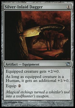 Silver-Inlaid Dagger (Innistrad) Trading Card