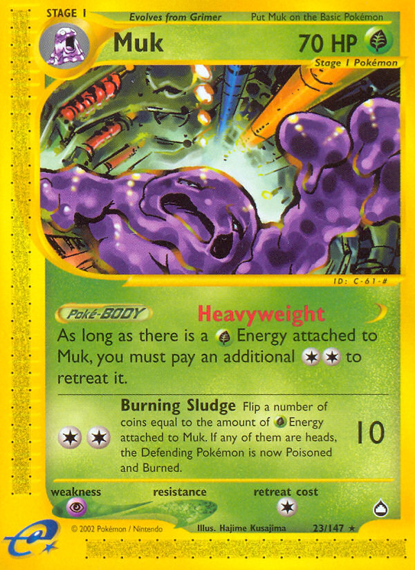 Muk (23/147) - Aquapolis Pokémon Card