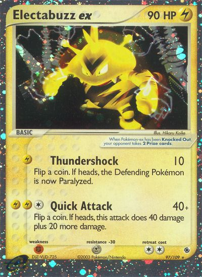 Electabuzz ex (97/109) - Ruby & Sapphire Pokémon Card