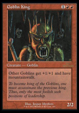 Goblin King (Magic 30th Anniversary Edition - Old Frame) Trading Card