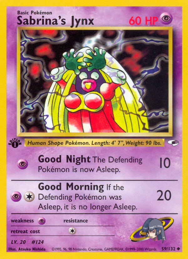 Sabrina's Jynx (59/132) - Gym Heroes (1st Edition) Pokémon Card