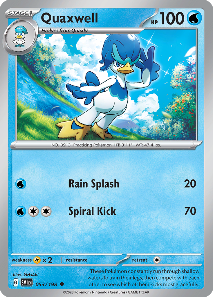 Quaxwell (53/198) - Scarlet & Violet Pokémon Card