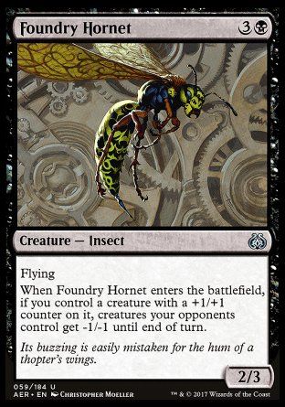 Foundry Hornet (Aether Revolt) Trading Card