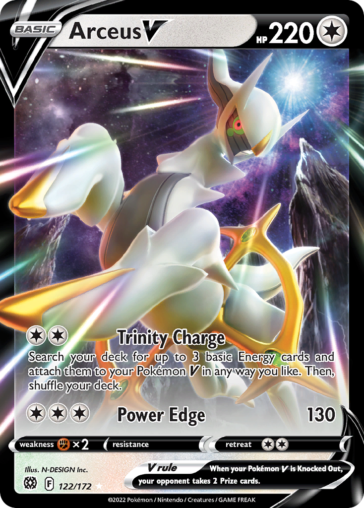 Arceus V (122/172) - Brilliant Stars Pokémon Card