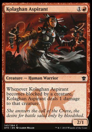 Kolaghan Aspirant (Dragons of Tarkir) Trading Card