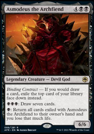 Asmodeus the Archfiend (Dungeons & Dragons: Adventures in the Forgotten Realms) Trading Card