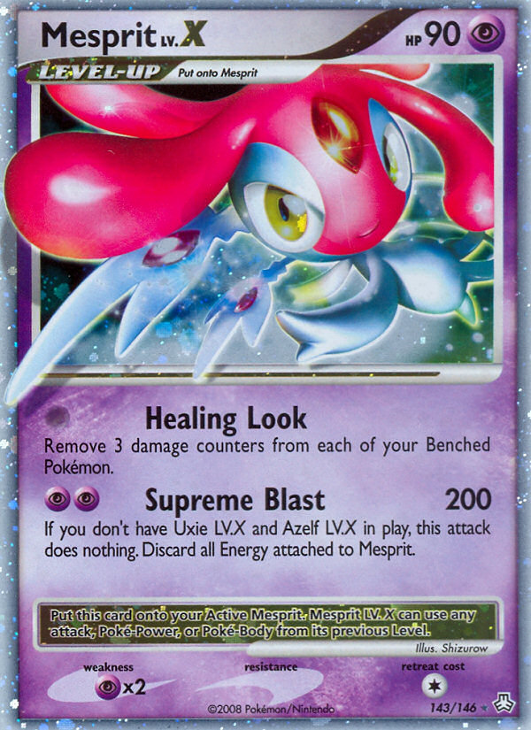 Mesprit LV.X (143/146) - Legends Awakened Pokémon Card