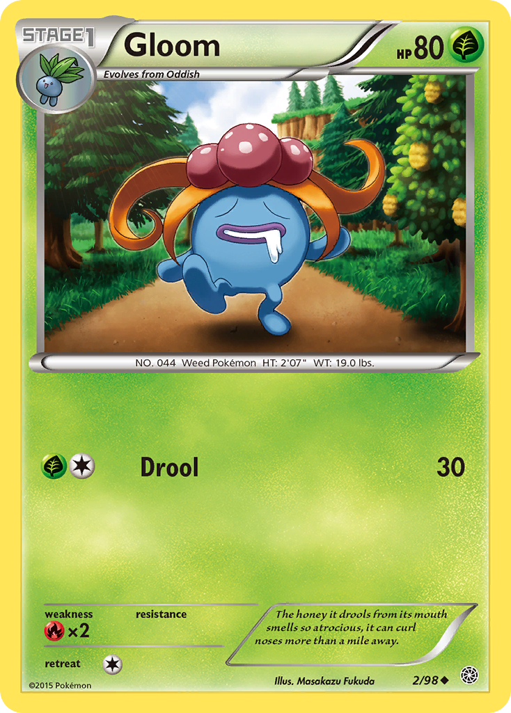 Gloom (2/98) - Ancient Origins Pokémon Card