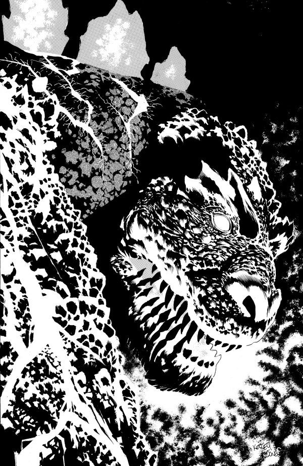 The Horror of Godzilla #1 (Variant RI 1:50 Jones B&W Full Art) Comic