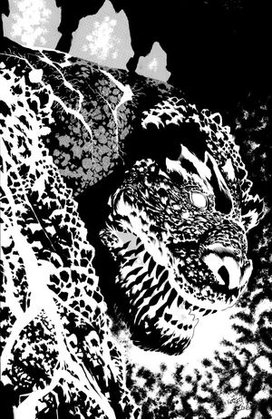 The Horror of Godzilla #1 (Variant RI 1:50 Jones B&W Full Art)