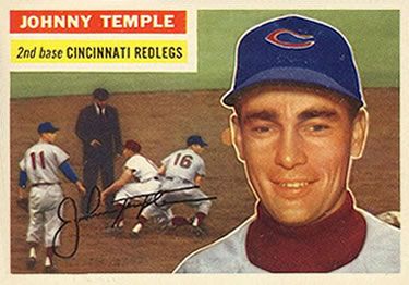 Johnny Temple 1956 Topps #212 Sports Card