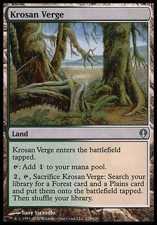 Krosan Verge (Archenemy - decks) Trading Card