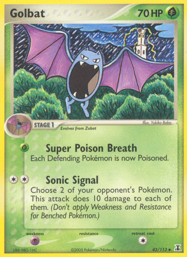 Golbat (43/113) - Delta Species Pokémon Card