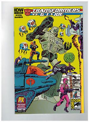Transformers Vs G.I. Joe #1 (San Diego Comic Con Wraparound Cover)