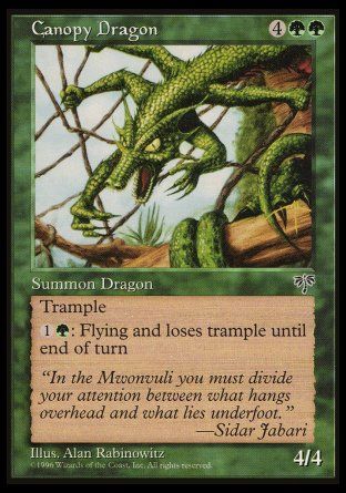 Canopy Dragon (Mirage) Trading Card