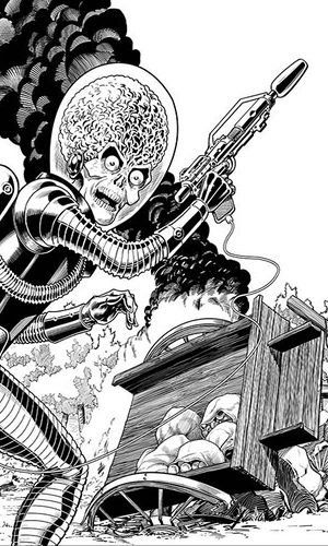 Mars Attacks Red Sonja #1 (40 Copy Kitson B&w Virgin In)