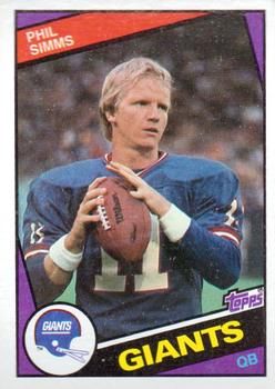 Phil Simms 1984 Topps #320 Sports Card