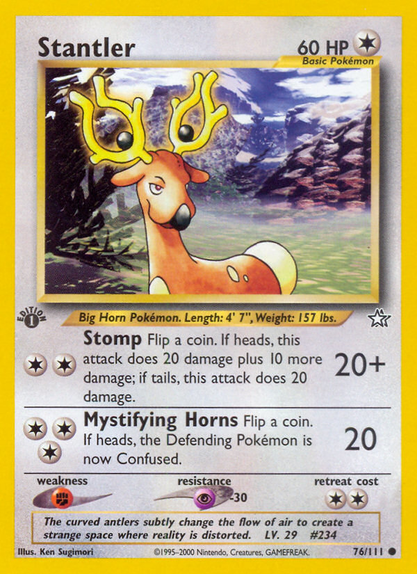 Stantler (76/111) - Neo Genesis Pokémon Card