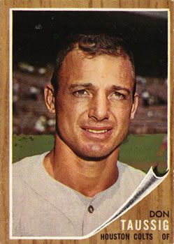 Don Taussig 1962 Topps #44 Sports Card