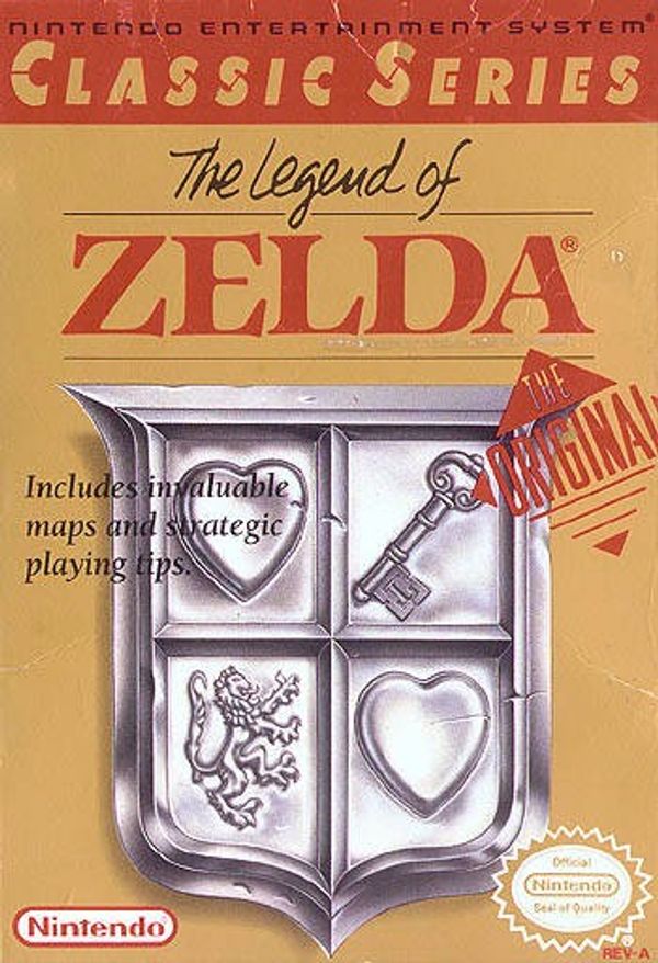 LEGEND OF ZELDA 1 NES 5 SCREW 1ST PRINT CART, MAP & BOOKLET