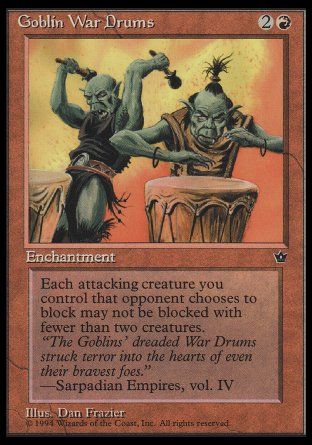 Goblin War Drums (Fallen Empires) Trading Card