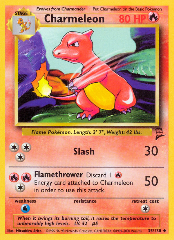 Charmeleon (35/130) - Base Set 2 Pokémon Card