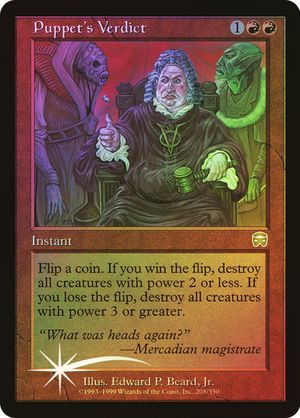 Puppet's Verdict (Mercadian Masques - Foil)