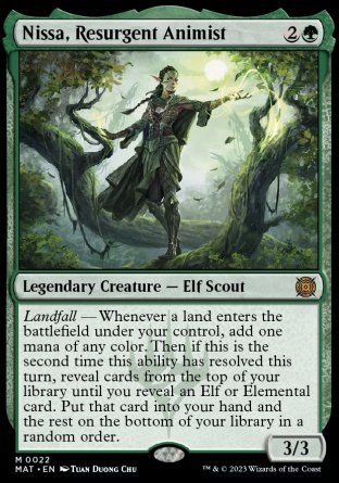 Nissa, Resurgent Animist (March of the Machine: The Aftermath) Trading Card