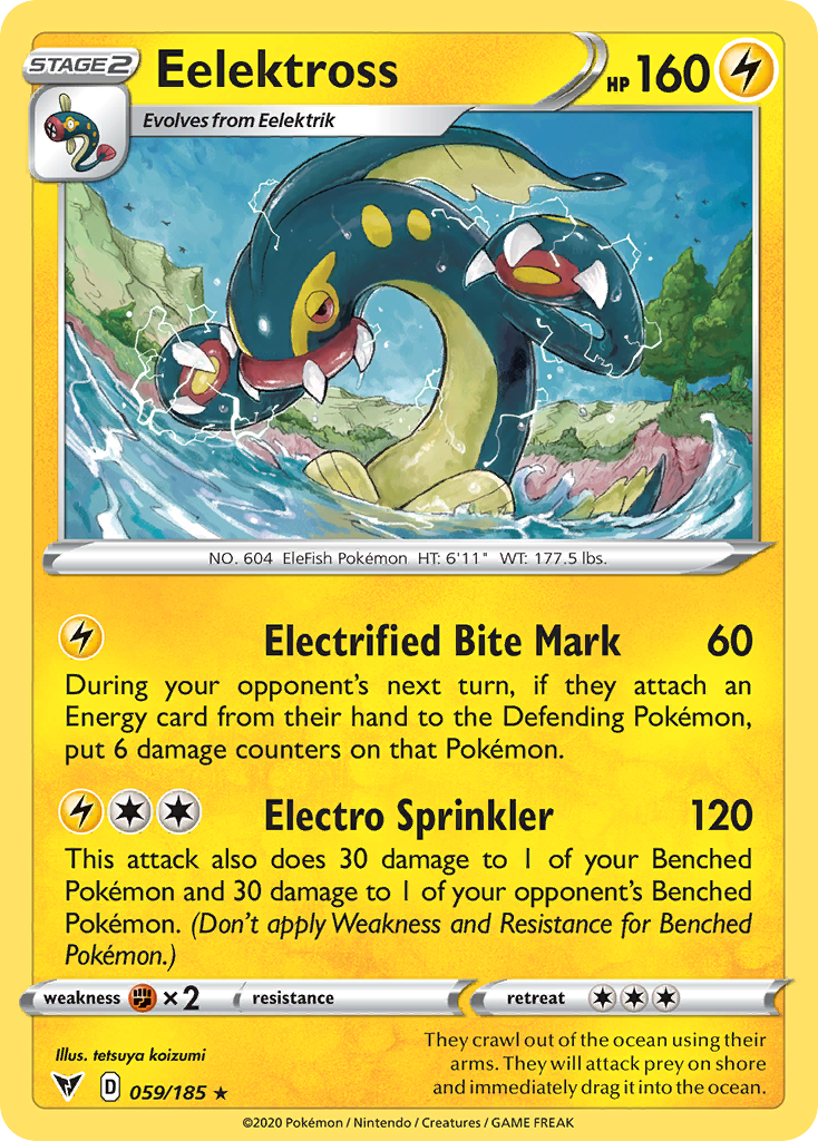 Eelektross (59/185) - Vivid Voltage Pokémon Card