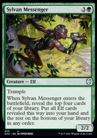 Sylvan Messenger (Kaldheim Commander Decks) Trading Card