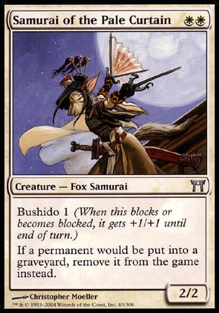 Samurai of the Pale Curtain (Champions of Kamigawa) Trading Card