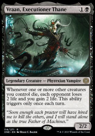 Vraan, Executioner Thane (Phyrexia: All Will Be One) Trading Card