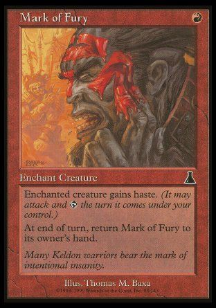 Mark of Fury (Urza's Destiny) Trading Card