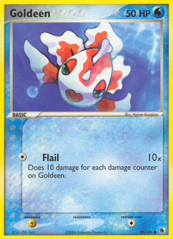 Goldeen (55/109) - Ruby & Sapphire Pokémon Card