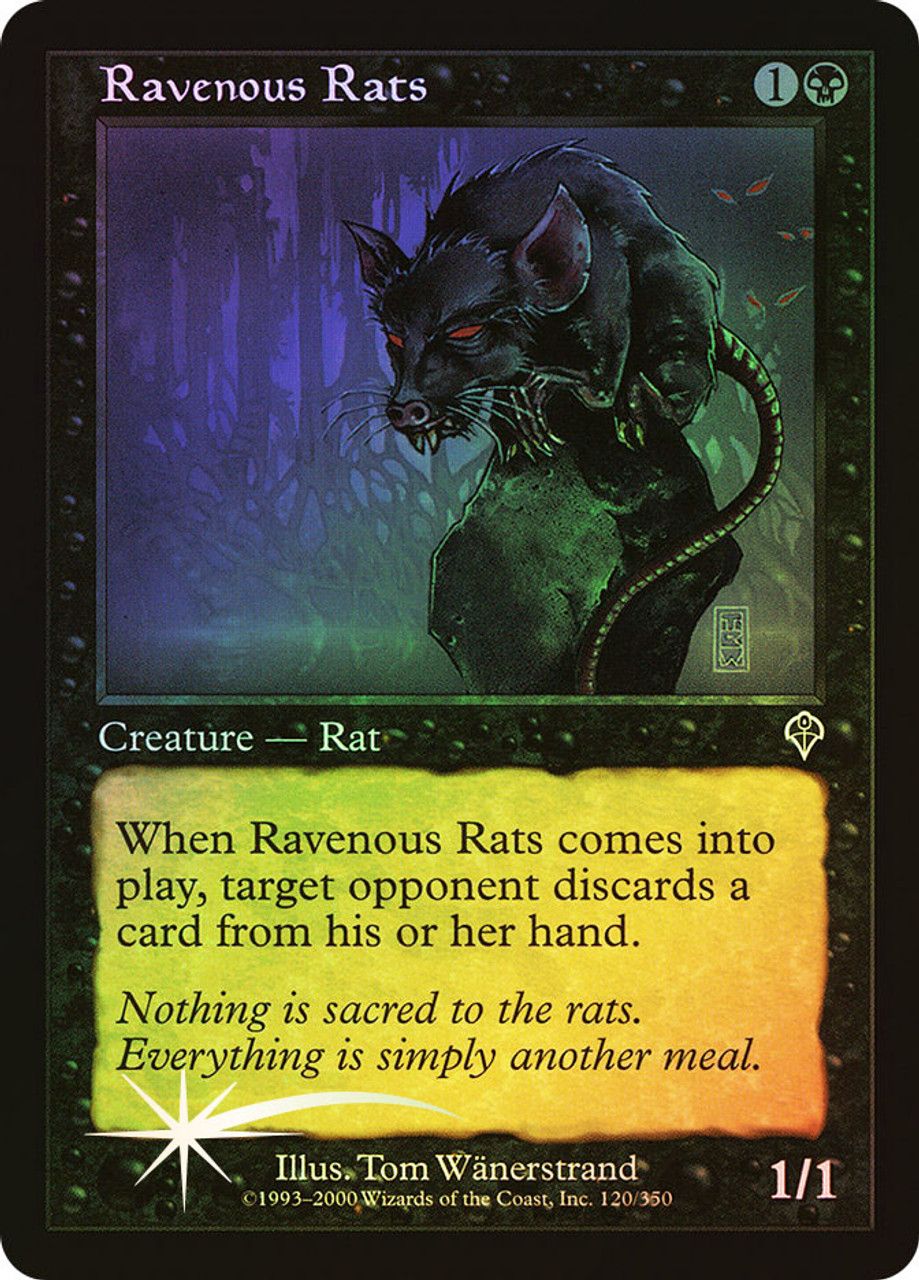 Ravenous Rats (Invasion - Foil) Trading Card