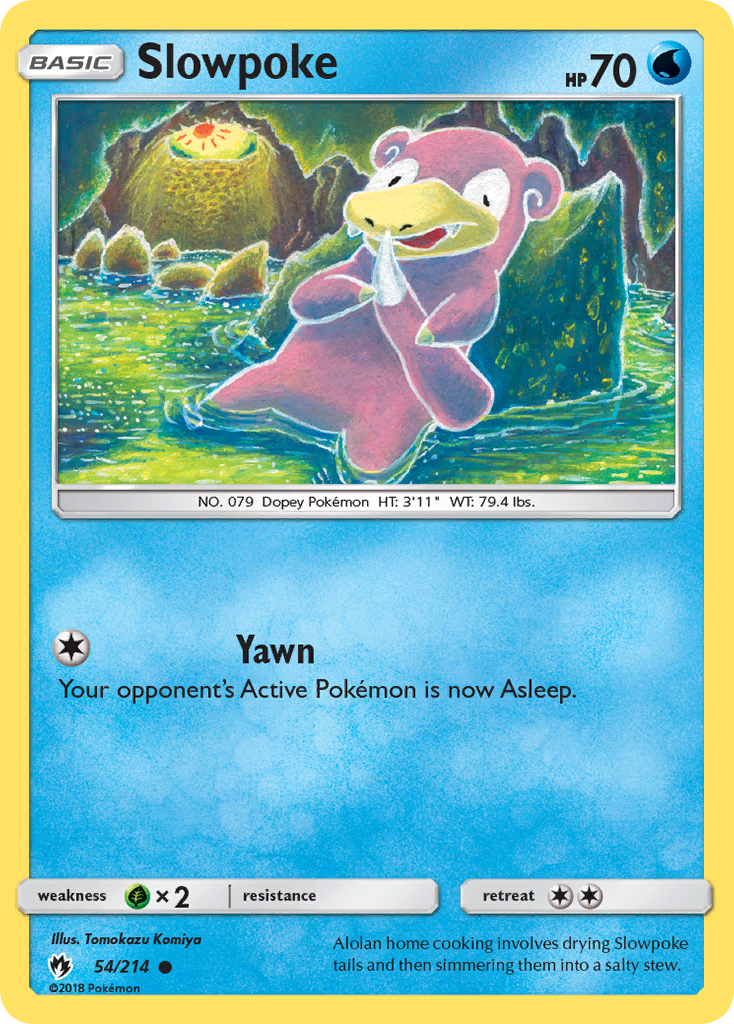 Slowpoke (54/214) - Lost Thunder Pokémon Card