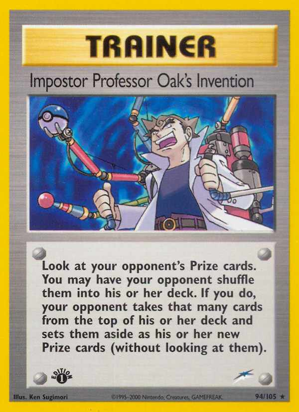 Impostor Professor Oak's Invention (94/105) - Neo Destiny Pokémon Card