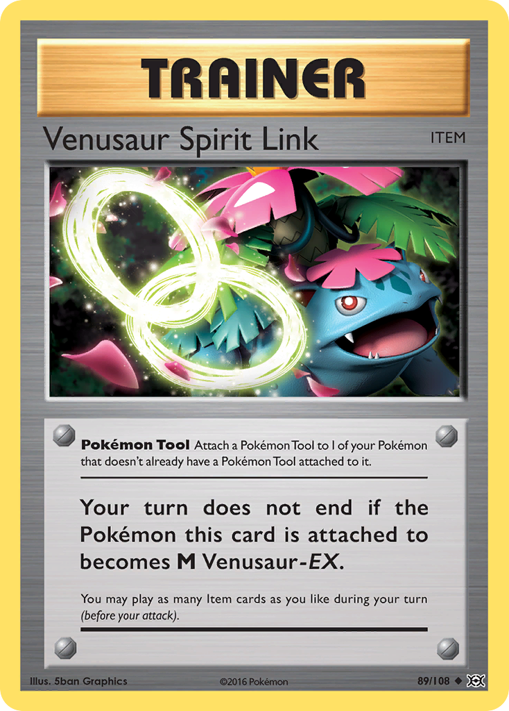 Venusaur Spirit Link (89/108) - Evolutions Pokémon Card