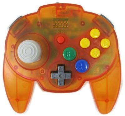 Nintendo 64 Hori Controller [Transparent Orange] Video Game