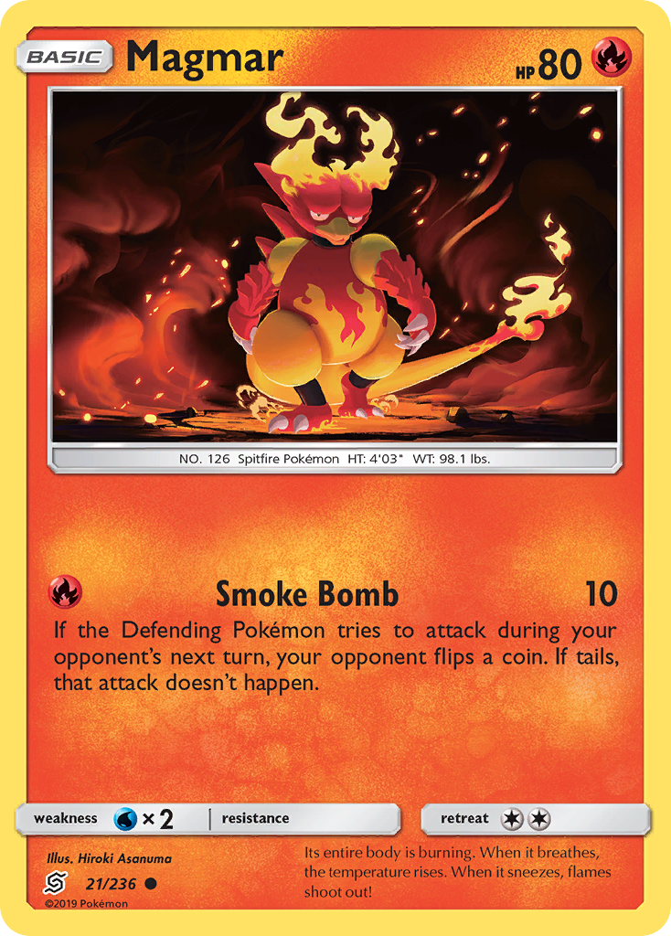 Magmar (21/236) - Unified Minds Pokémon Card