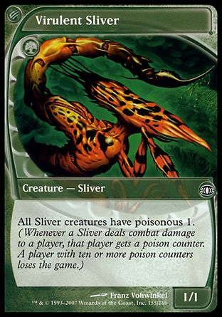 Virulent Sliver (Future Sight) Trading Card