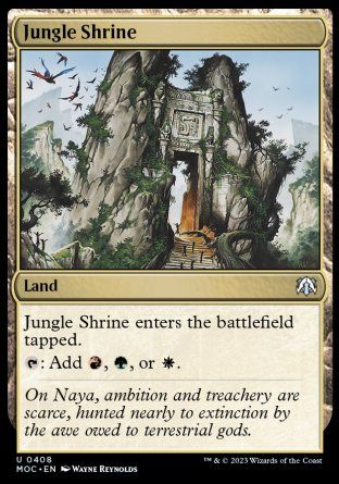 Jungle Shrine (March of the Machine Commander Decks) Trading Card