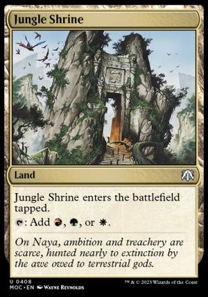 Jungle Shrine (March of the Machine Commander Decks)