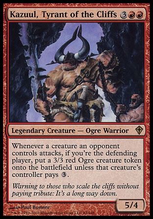 Kazuul, Tyrant of the Cliffs (Worldwake) Trading Card