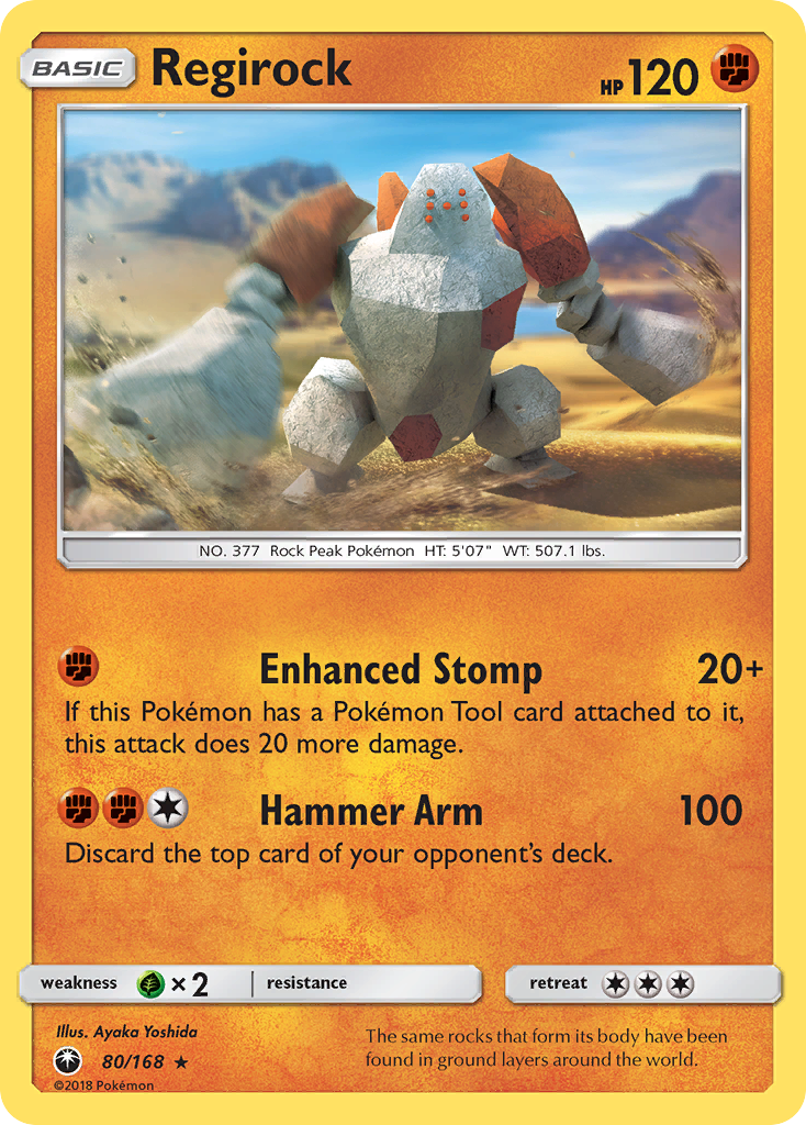 Regirock (80/168) - Celestial Storm Pokémon Card