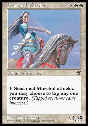 Seasoned Marshal (Portal) Trading Card