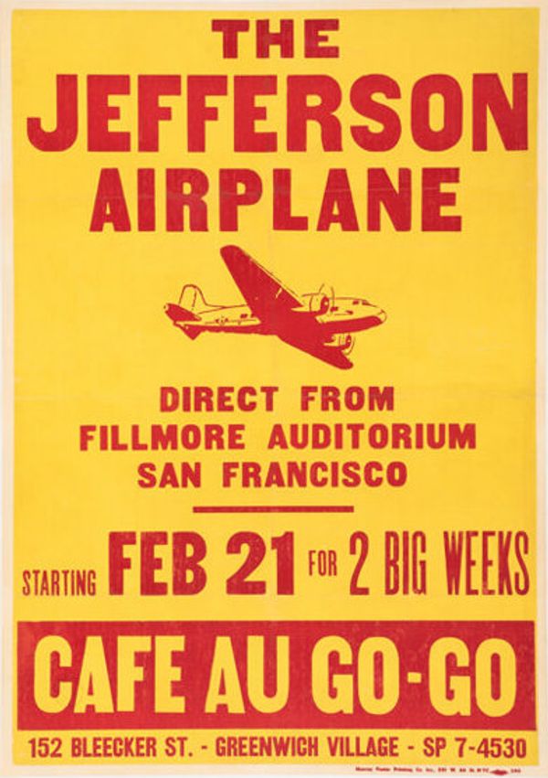 Jefferson Airplane Cafe Au Go 1967