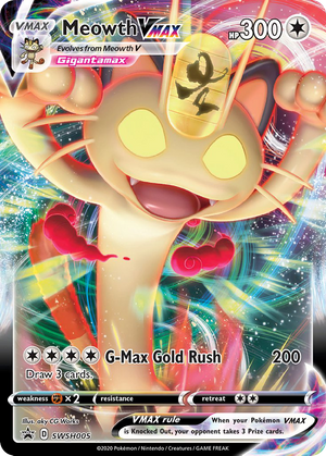 Meowth VMAX (SWSH005) - SWSH Black Star Promos