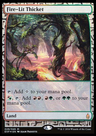 Fire-Lit Thicket (Zendikar Expeditions) Trading Card