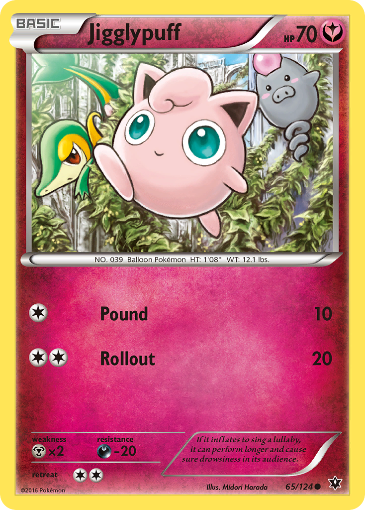 Jigglypuff (65/124) - Fates Collide Pokémon Card